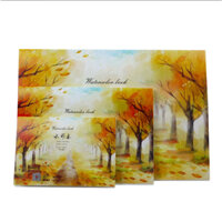 Sổ vẽ màu nước A3 (297x420mm) - Giấy dày 2 mặt chuyên dụng, chống thấm, kèm bìa cứng - Lý tưởng cho họa sĩ & du lịch