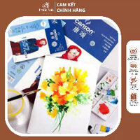 Sổ Vẽ Màu Nước Canson 250 Gsm Giấy Mỹ Thuật Chất Lượng Chống Mốc, Vân Nhám Nhẹ, Màu Trắng Tự Nhiên