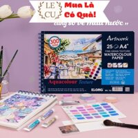 Sổ vẽ màu nước KLONG Artwork A4 - 300GSM - 25 tờ; MS: 782