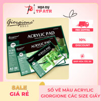 Sổ vẽ, sách vẽ màu acrylic khổ A3/A4/A5 của Giorgione – Acrylic Pad