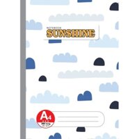Sổ  Vở  HẢI TIẾN Sổ may gáy A4 Hải Tiến - Sunshine 200 trang Lốc 5 quyển