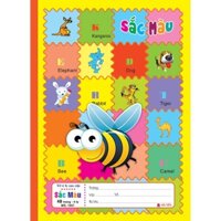 Sổ  Vở  HẢI TIẾN Vở ô ly Cao cấp 6 Sao - Sắc Màu 80 trang Lốc 10 quyển