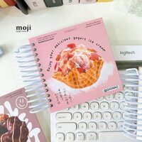 Sổ vở lò xo MJ Fruit strawberry ice cream 14cm