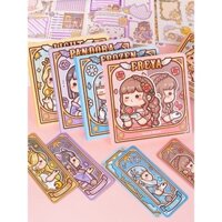 Sổ vuông, Sổ lưu trữ, Sổ chiết sticker Duga tặng kèm sticker mochi