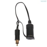 Soc * DC12V 24V EU Cắm Cho Hella Xe Máy Sạc Xe Máy Bộ Chuyển Đổi Bật Lửa