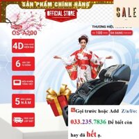 SỐC Ghế massage Okinawa A200, 4D, 12 bài tập, điều khiển tiếng Việt, ốp nhựa -