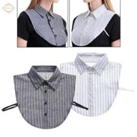 Sọc Giả Nửa Áo Sơ Mi Giả Cổ Có Thể Tháo Rời Nửa Áo Sơ Mi Áo Choker