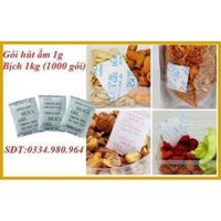 [SỐC] Hạt Hút Ẩm Silicagel 1g Bịch 1kg (1000 Gói)