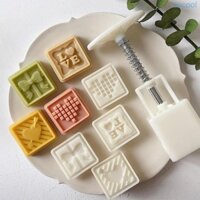 Soc * Khuôn Bánh Trung Thu Cookie Tem Cho Trung Thu Trái Tim Nơ Họa Tiết DIY Máy Nướng