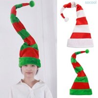 Soc * Mũ Giáng Sinh Giáng Sinh Ngày Lễ Cổ Điển Dài Sang Trọng Elf Ông Già Noel Mũ Trang Phục Dự Tiệc