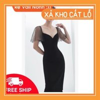 [SOC] [NEW]DAMDUTIEC Đầm body cổ tim tay lưới
