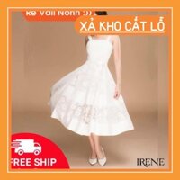 [SOC] [NEW]DAMDUTIEC Đầm đự tiệc dáng xòe công chúa ren trắng 2 dây