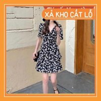[SOC] [NEW]DAMDUTIEC  Đầm hoa cúc trắng tim chéo - Daisy5 Dress