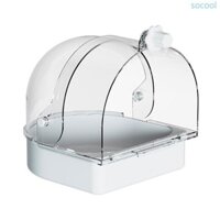 Soc * Nhà tắm chim có thể tháo rời Bồn tắm lồng chim thoải mái Bát tắm cho chim