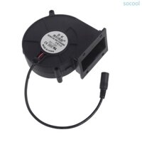Soc * Ống dẫn khí vuông 9733 Vòng bi quạt thổi khí DC12V 5 5x2 1mm Quạt BBQ