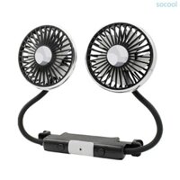 Soc * Quạt làm mát lưng ghế ô tô 3 bánh có thể điều chỉnh linh hoạt Quạt ô tô tựa đầu Quạt USB