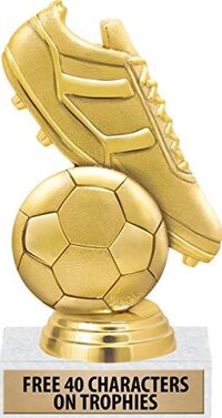 Soccer Trophies - 6" Soccer Ball and Soccer Cleat Trophy for Soccer, Great Soccer Team Awards Prime