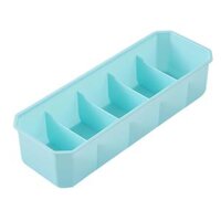 Sock Underwear Organizer Dividers Multiuse Save Space Lingeries Storage Bins - Light Blue