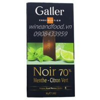 Socola bạc hà chanh Galler 80g