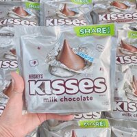 Socola bạc socola núm Hershey's Kisses Milk Chocolate Socola Kiss 306g chuẩn Mỹ