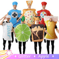 Sôcôla Bánh Mì Bia Trang Phục Thực Phẩm Cosplay Áo liền quần Dành Cho Người Phụ Nữ Xà Phòng Người Lớn Tay Cầm Chơi Game Halloween Giáng Sinh Biểu Diễn Trang Phục