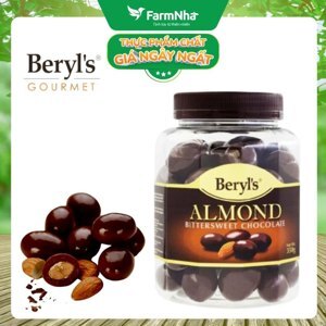 Socola Beryls Almond Bittersweet 350g
