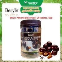 Sôcôla Beryls Almond Bittersweet 310g - Vị Ngọt Ngào, Thơm Béo với Bột Sữa Nguyên Kem