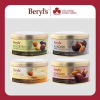 Socola Beryl's hạnh nhân (Milk/ Dark/ White/ assorted) - hộp thiếc 120g