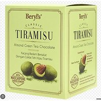 Socola Beryl's Tiramisu Almond Green Tea White Chocolate 100g