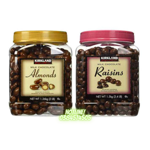Chocolate sữa bọc hạnh nhân Kirkland Signature Milk Chocolate Almonds 1.36 Kg