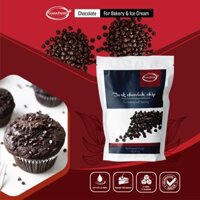 Socola Chip Cao Cấp GANAFARM Màu Đen Dạng Viên Nhỏ Dùng Để Trang Trí Bánh Kẹo Túi Zip 1kg- SD112