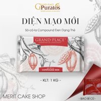 Socola compound đen 1kg Grand Place ( Làm nama chocolate, truffle,..)