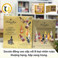 Socola đắng cao cấp nhân tan chảy ANTHON BERG Dark chocolate with premium spirits brands hộp sang trọng