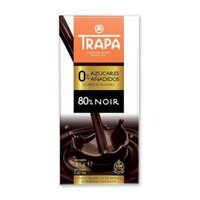 Socola Đắng Không Đường, Vegan Extra Fine Chocolate with 80% Noir, 0% Added Sugars, 2.82 oz (80g) - TRAPA