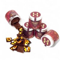 Socola đen nguyên chất 70%, 100g ( Topping Trái cây sấy dẻo + hạt dinh dưỡng )