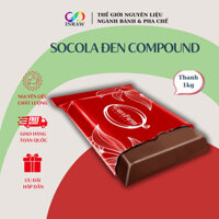 Socola Đen Nguyên Chất Gana Farm Thanh 1kg (Dark Compound)