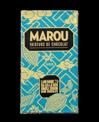 Socola đen nguyên chất Maison Marou Chocolate Lâm Đồng 74% thanh 80g MRB07