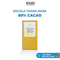 Socola Đen Nguyên Chất Việt Nam Single Origin 80% Cacao 80g D'art Chocolate