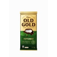 Socola đen nhân bạc hà Cadbury Old Gold Peppermint của Úc 180gram