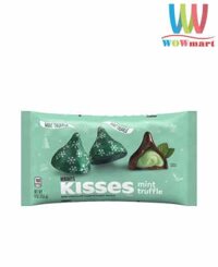Socola đen nhân socola bạc hà Hershey’s Kisses Mint Truffle Dark Chocolate 255g