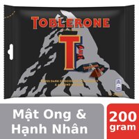 Socola Đen Toblerone Mật Ong & Hạnh Nhân 200g (Thụy Sĩ) LazadaMall