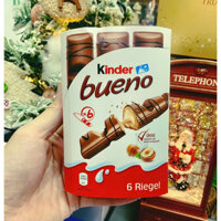 Socola Đức nhân sữa hạt dẻ Kinder Bueno 129g