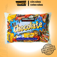 Socola Kirkland Mỹ 150 viên mix nhiều vị 2.55kg HSD T9.25, Chocolate Mỹ mix vị thơm ngon thượng hạng