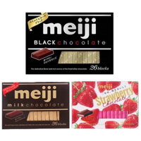socola meiji Nhật bản nội địa nhật  , 1 hộp socola gồm có 26 thanh và nhiều vội