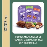 Socola Milka Nga 20 vị siêu ngon (socola sữa, socola hạt, socola oreo,…)