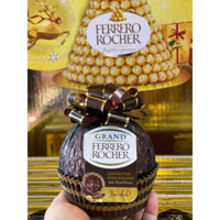 🍫🌰🇩🇪🎀SOCOLA NOEL ĐEN ĐẮNG NHÂN HẠT PHỈ QUẢ CẦU ĐEN CỦA ĐỨC CHRISTMAS GRAND FERRERO ROCHER ZARTBITTER DARK CHOCOLATE 125G