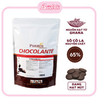 Socola nút đen/ socola nút nguyên chất/ chocolate nút đen nguyên chất 65% Puratos Grand-Place -1kg