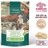 Socola nút trắng nguyên chất 40% Puratos W40B.