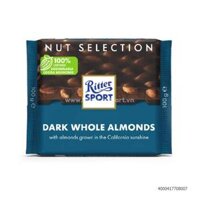Socola Ritter Sport Dark Chocolate Whole Almond 100G