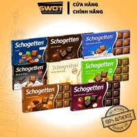 Socola Schogetten Đức 100g 18 viên nhiều vị, Chocolate Thanh thơm ngon hảo hạng, giàu dinh dưỡng